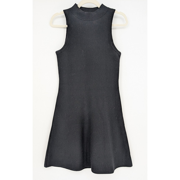 Theory Ineeta Black Classic Milano Knit Wool High Neck Dress Minimalist Small - Picture 7 of 11
